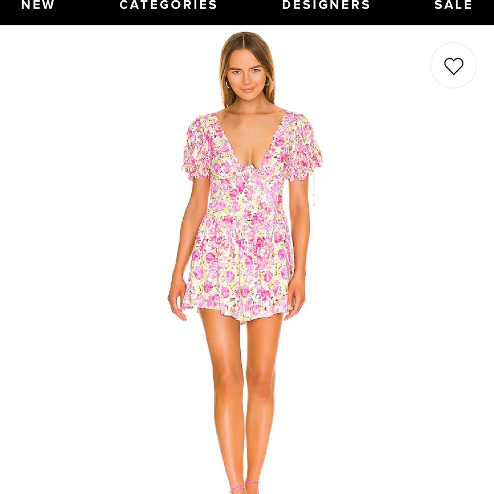 Paulina puff sleeve mini dress